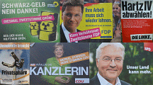 Zum Vergrößern klicken Wahlplakate Bundestagswahl